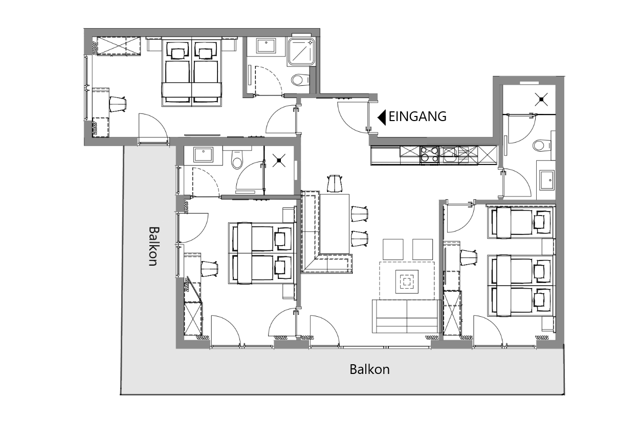 Grundriss Austria-Suite